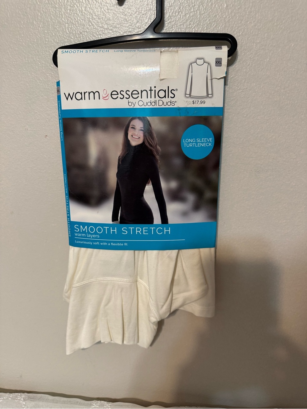 Comfort Colors Smooth Stretch Long Sleeve Turtleneck - White